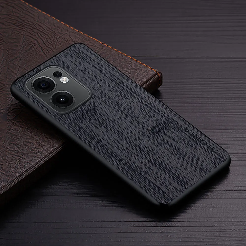 Luxury Bamboo Wood Pattern Leather Phone Case - Premium Cover