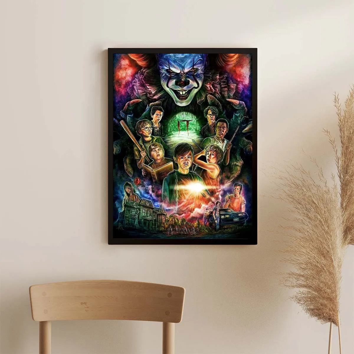 5D Diamond Painting Cartoon Horror Movie Character DIY Mosaic Set Art Full  Square Round Cross Stitch