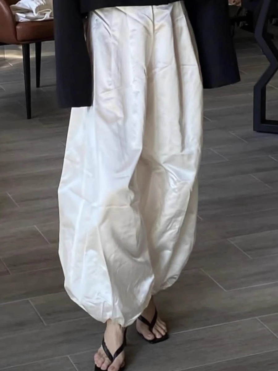 Bornladies Summer 2025 Loose Leg Lantern Pants for Women Casual Oversize Street Style Fashion Personalized