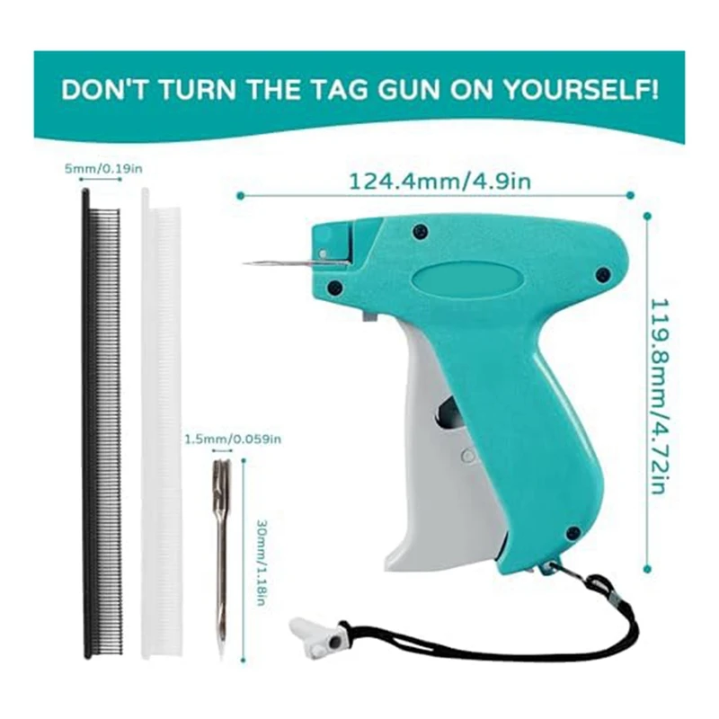 

New Tag Gun Set With 2000 transparent Fasteners One Replacement Needle Fine Stitchtool Plastic stitchy clothing gun label maker