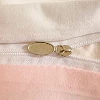 Ensemble de fil à tricoter double couche tricoté et lavé en 3 pièces, comprenant une housse de couette et une paire de taies d'oreiller 5