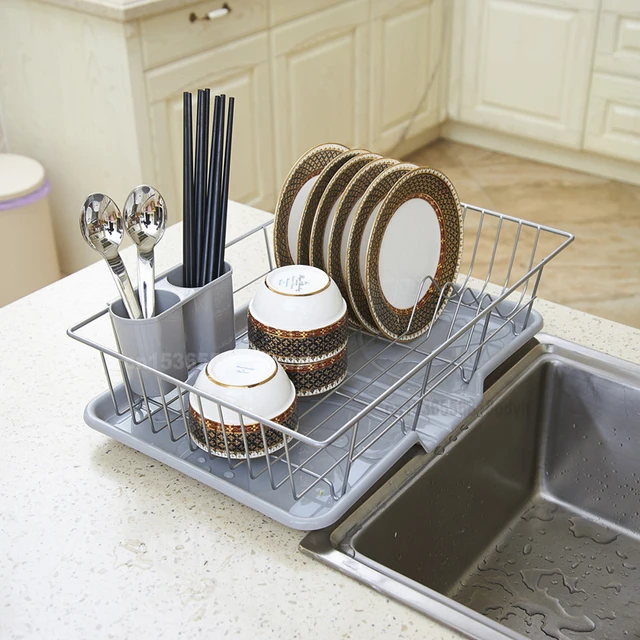 The Sink Dish Drying Rack Sink Dish Rack Stainless Steel Storage Chopsticks  Drain Kitchen Organizer Rack Over - AliExpress