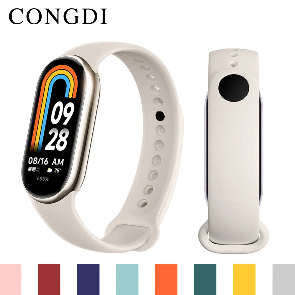 

Strap for Mi Band 8 Bracelet Xiaomi Mi Band 8 Strap Silicone Sport Smart Bracelet For Wristband Mi Band 8 Replacement Wristband