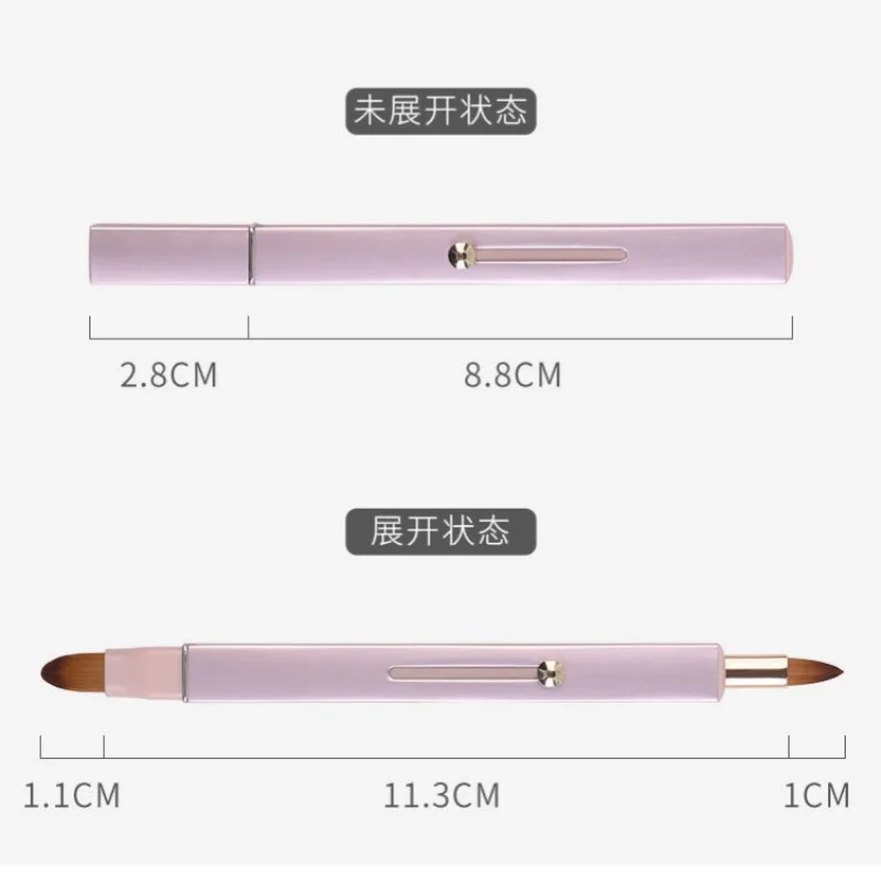 메이크업 브러쉬, 접이식 립 브러쉬, 립글로스 브러쉬, 컨실러, 입술 블러셔, 염색 브러쉬, 모든 종류의 아이섀도우, 파운데이션 브러쉬