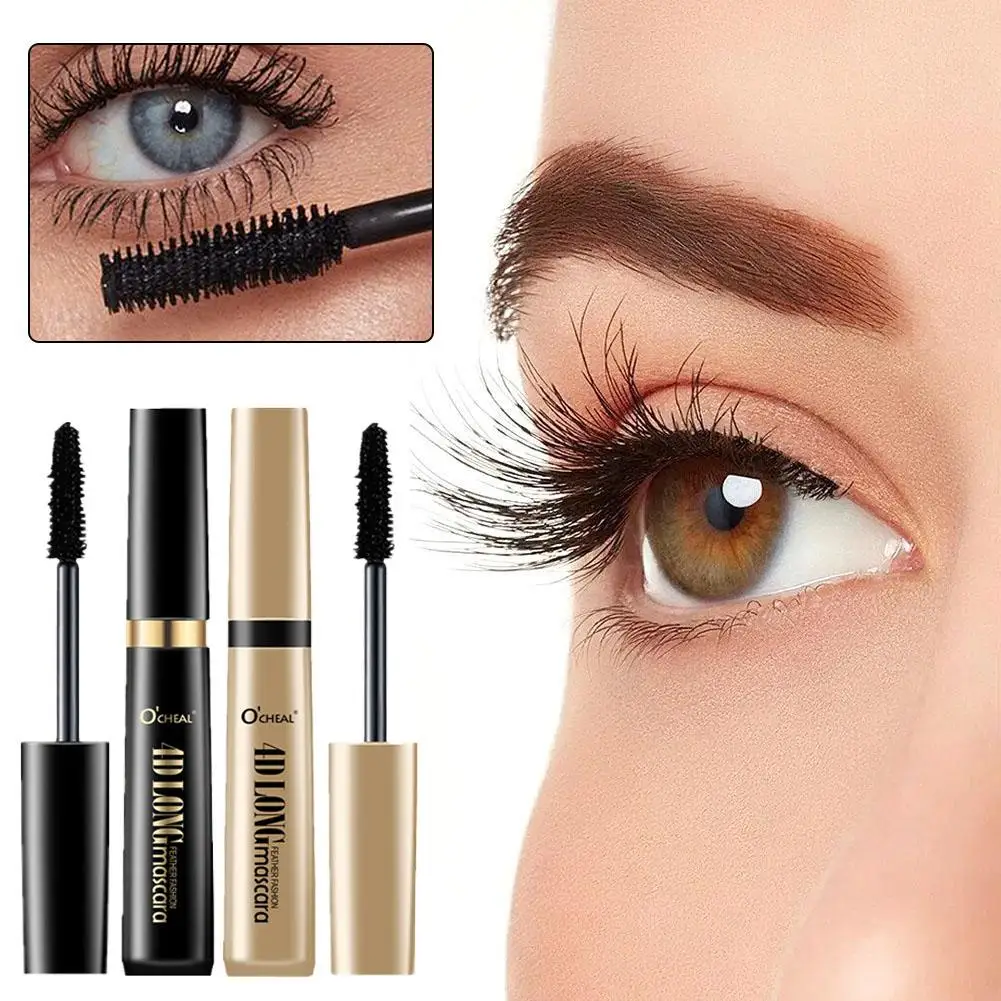 

4D Mascara Slender Thick Curling Long Eyelashes Primer Waterproof Lasting Anti-Sweat 1pc Mascara Non-Smudge I7W7