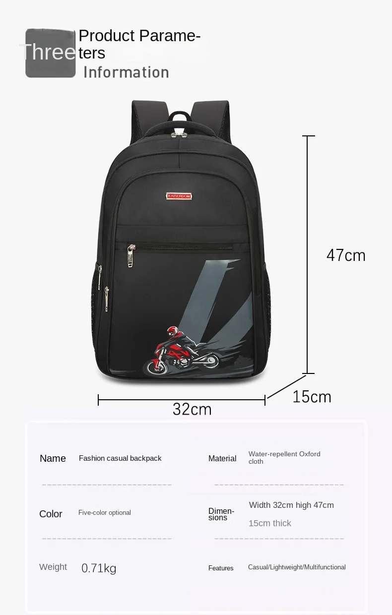 Rucksack Student Schultasche Russische Reiserucksack Koreanische Version Unisex Casual Laptoptasche Verdicken Doppelte Umhängetaschen – Detail 14