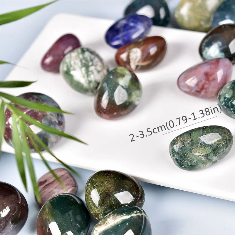 1.76oz Pure Natural Ocean Jasper Rolling Large Particle Flower Pot Fish Tank Decorative DIY Aromatherapy Diffuser Healer decorative stones,tumbled stones,healing stones