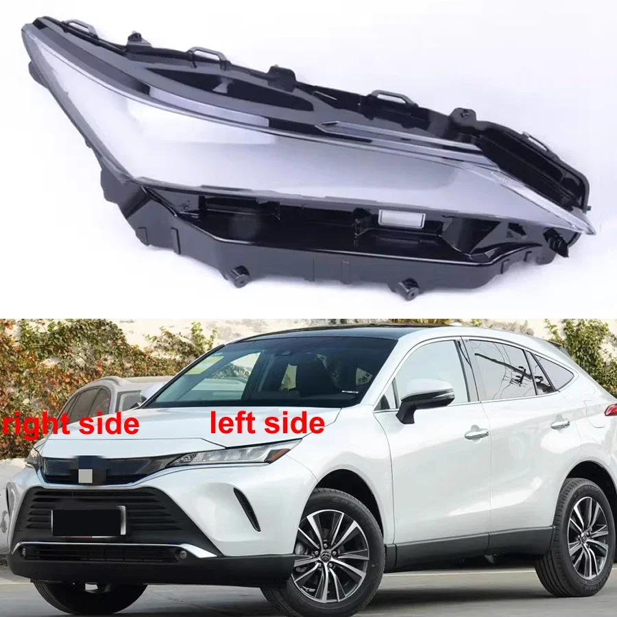 

Автомобильные аксессуары для Toyota Harrier Venza 2022 2023, крышка объектива фары, прозрачный абажур, корпус налобного фонаря из оргстекла