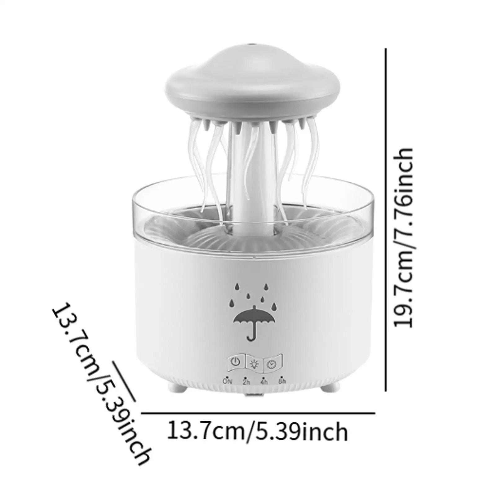 Rotating Raindrop Humidifier Utility Large Capacity 300ml Essential Oil Humidifier for Bedroom Bedside Table Office Home Desktop 6
