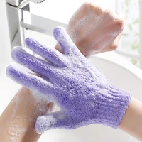 6pcs Bath For Exfoliating Glove Cleaning Body Bubbler Massage  Wash Skin Moisturizing SPA Five Fingers Shower Scrub Gloves Foam 2