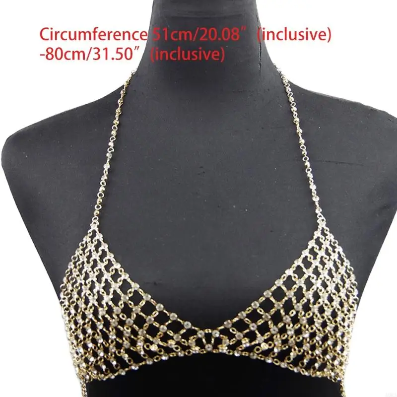 A0KA Fashion Bra Chain Body Jewelry Female Summer Accessories