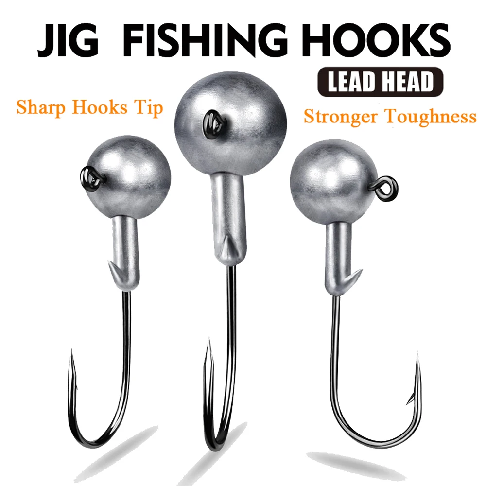 Zeck Dart Jig Head Teste Piombate A Freccetta | Taglia 3/0 | Pesi: 5g 7g 10g 14g | 3 Pezzi
