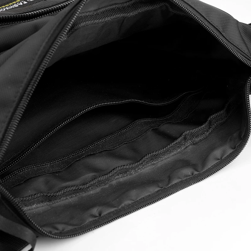 Large capacity nylon cross body bag | adjustable shoulder strap, zipper closure, water bottle rack, very suitable for business t