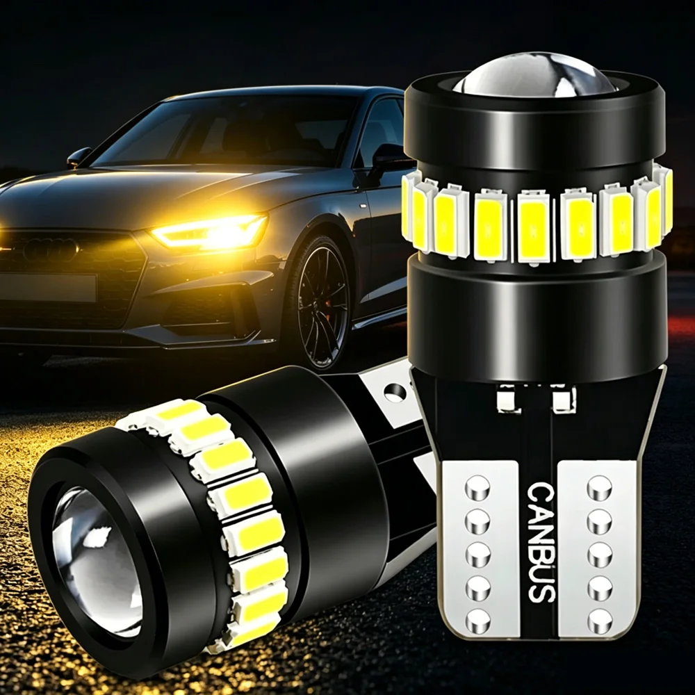 2x W5W T10 3014 18SMD Led 전구 Canbus 자동차 인테리어 전구 주차 위치 램프 지도 돔 독서등