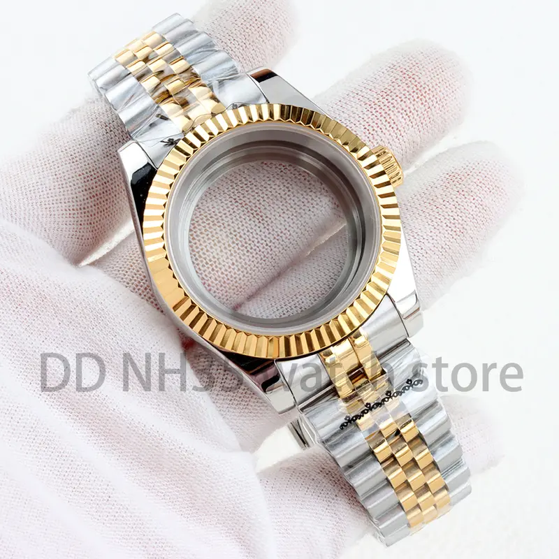 36mm/39mm NH35 Watch Case Sapphire Glass 20mm Solid 316L Stainless Steel Bracelet for Datejust NH35 NH36 Movement 28.5mm Dial - Image 46