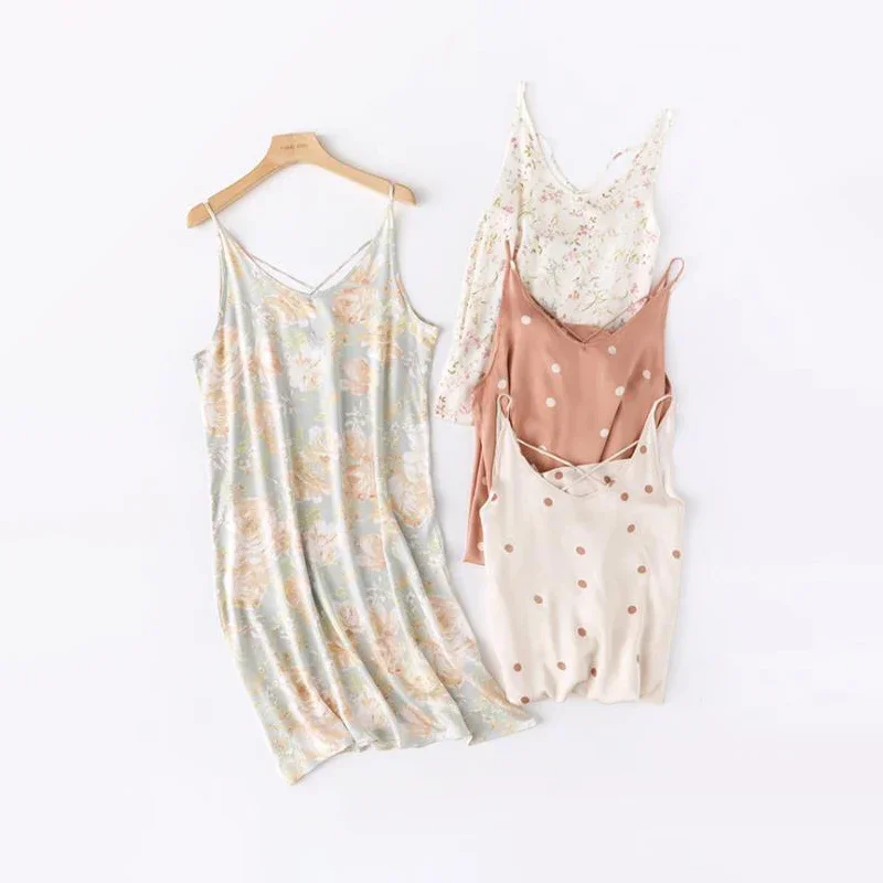 Women's Summer Viscose Camisole Nightdress