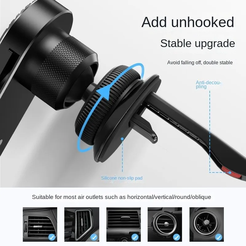 3C Founder Paifan Manufacturer Car Mount Alloy Creates Stable Anti Shake Clamp Air Outlet Mobile Phone Holder Gift Wholesale Hot