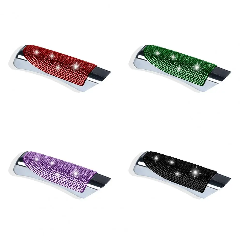 Hand Brake Cover,Car Interior Accessories Universal Crystal Car Handbrake Covers Anti-slip Auto Gear Shift Collars Diamond Car Bling for Woman
