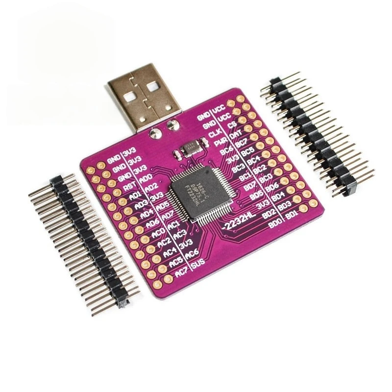 MCU-2232 FT2232HL USB-zu-UART/FIFO/SPI/I2C/JTAG/RS232-Modul