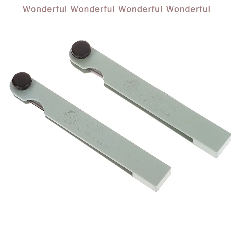 14/17 Feeler Gauge Metric Thickness Gauge Set Blades Feeler Stainless Steel Gap 0.05-1.0mm Thickness Filler Tool