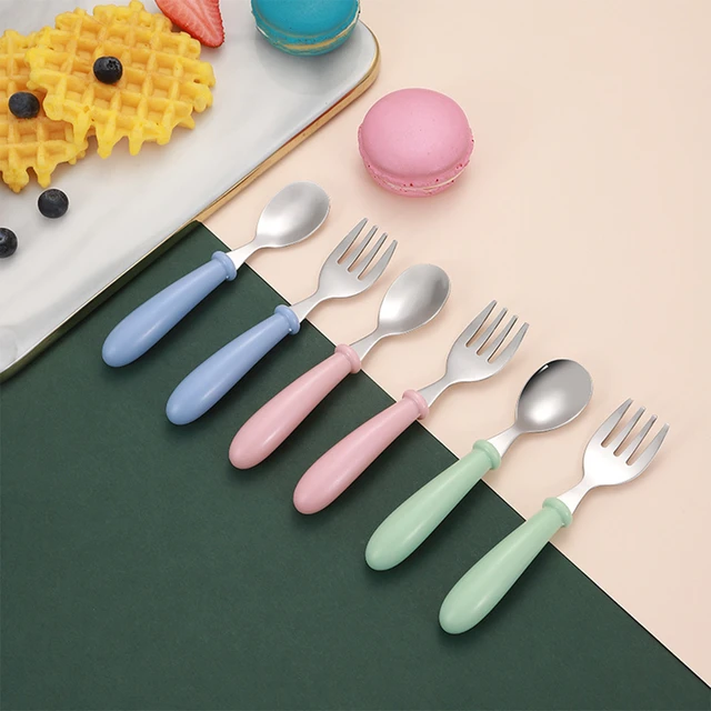 Toddler Utensils, Toddler Forks and Spoons, Stainless Steel