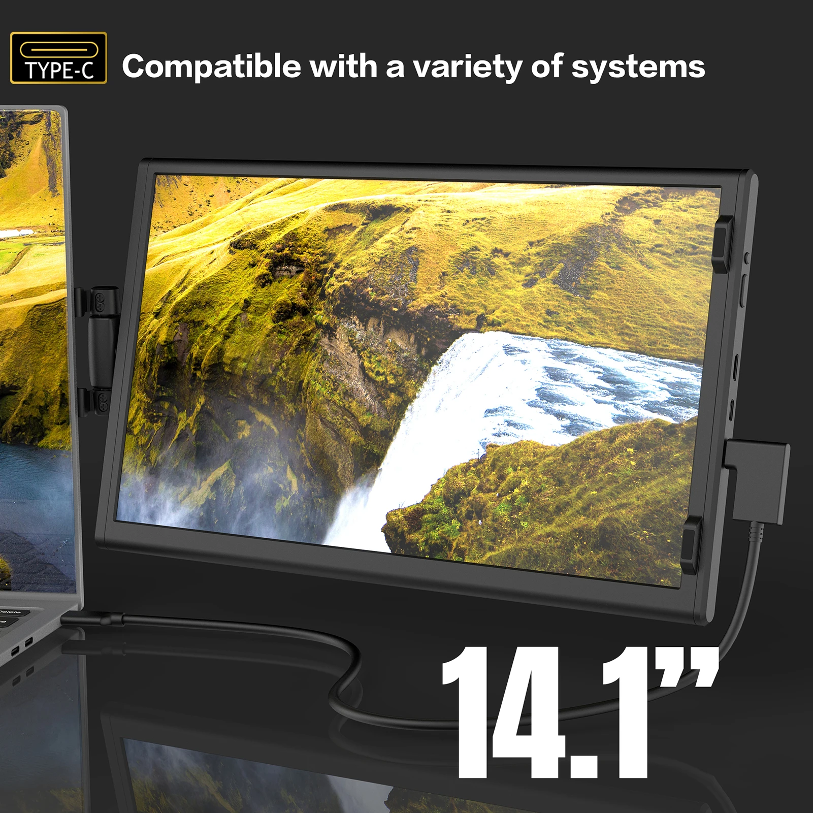 14-1-Inch-Original-LCD-Laptop-Expansion-Screen-4K-Game-Monitor-Portable ...
