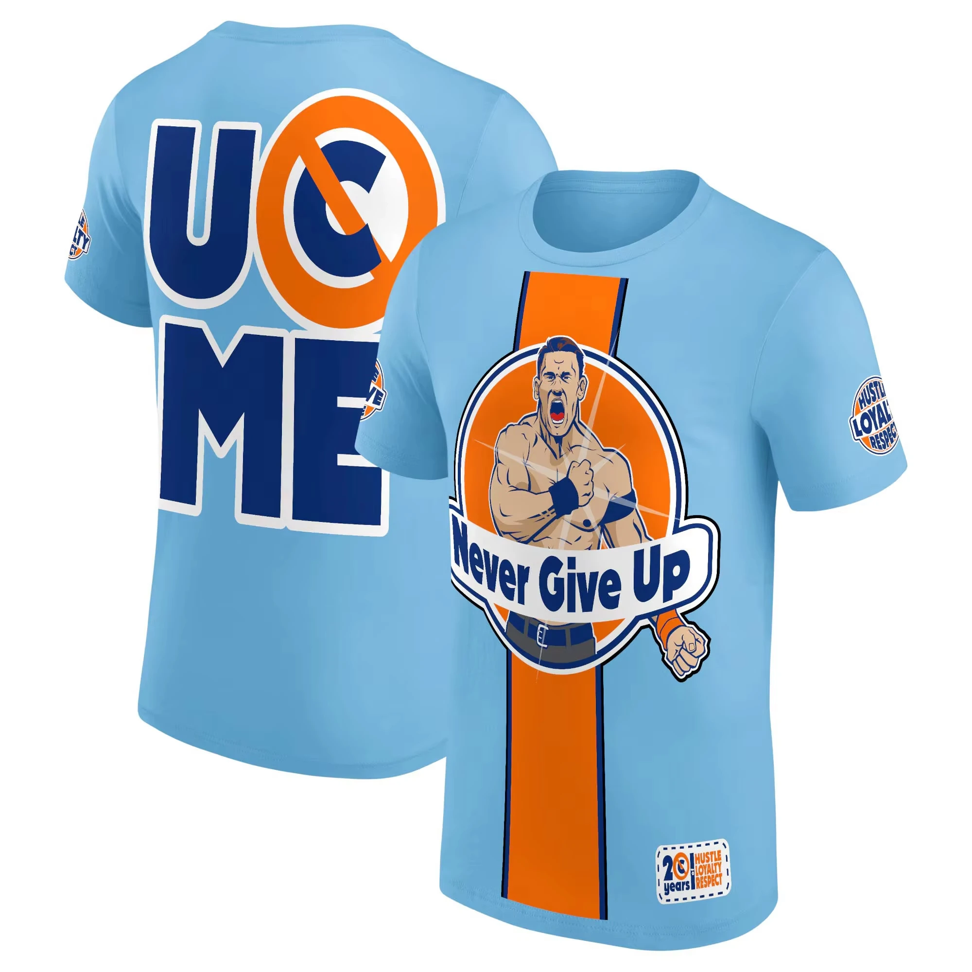 Men's T-Shirt John Cena Farewell Tour Los Angeles Summer Short Sleeve Men Tee Shirts