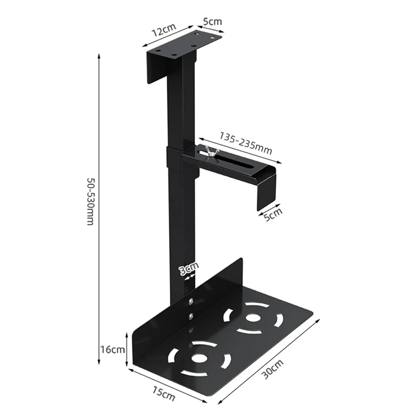Computador Mainframe Cabide Universal pc Case Titular sob a Mesa Wall Side Suporte Cpu Anfitrião Suporte Caixa Rack Gd07 Ajustável - Imagem 6