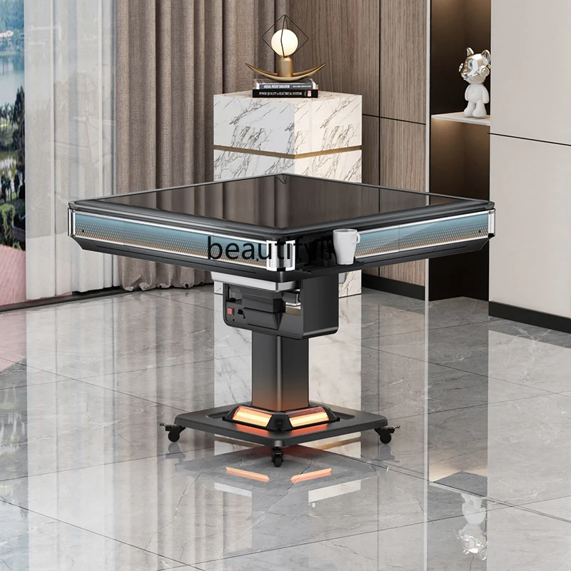 

Electric Folding Mahjong Machine Automatic Household Mute Heating Smart Mahjong Table Dining Table Dual-Use