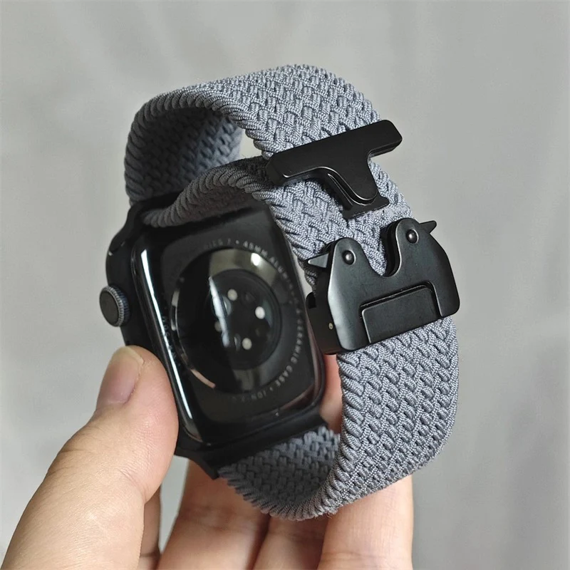 Parachute Strap for Apple Watch Bands 46mm 42mm 45mm 44mm 41mm Braided Loop Correa Bracelet iWatch Series 11 10 9 8 SE 7 6 5 4 3