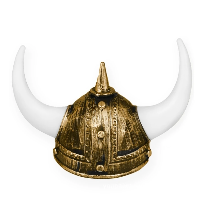 

Adult VikingHelmet with Horns for VikingTheme Parties Ancient Roman Hat for Halloween Costume Medieval Dress Up