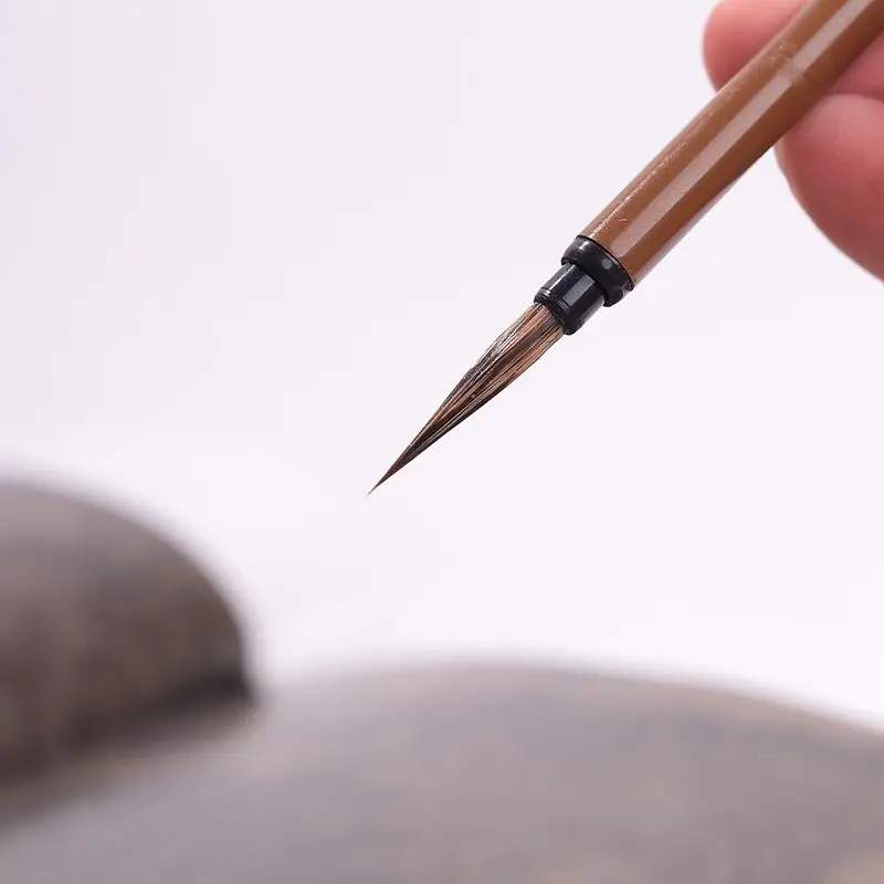 Chinese Painting Fine Line Brush Stone Badger Hair Watercolor Freehand Painting Line Drawing Brush Calligraphy Brush Tinta China