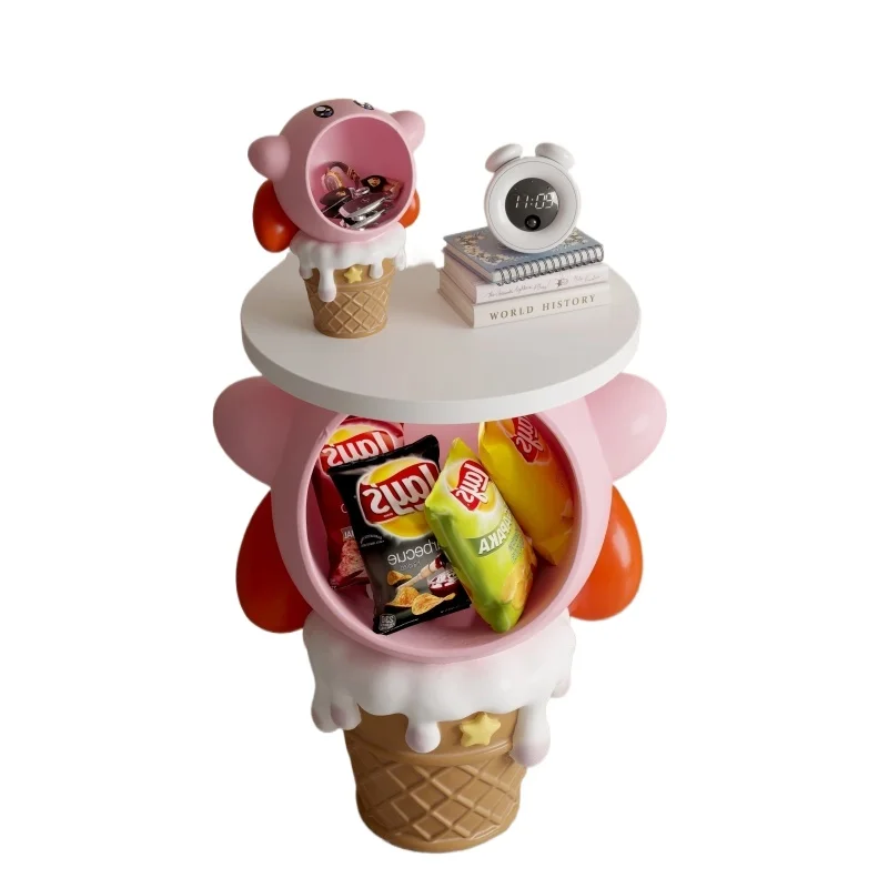 *New children's bedroom bedside table living room cartoon side table creative cartoon decoration storage cabinet display rack