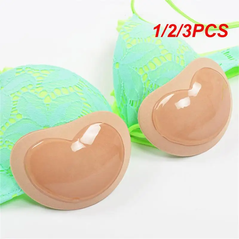 

1/2/3PCS Swimsuit Bikini Padded Paste Small Bust Thicker Padding Breathable Insert Sponge Bra Self-adhesive Invisible Chest Pads