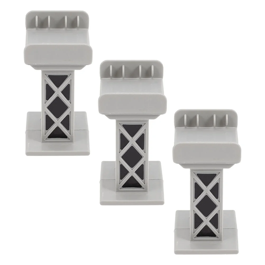 

3 Pcs Models Train Track Pier Playing Bridge Toy DIY Accessories Railway for Games