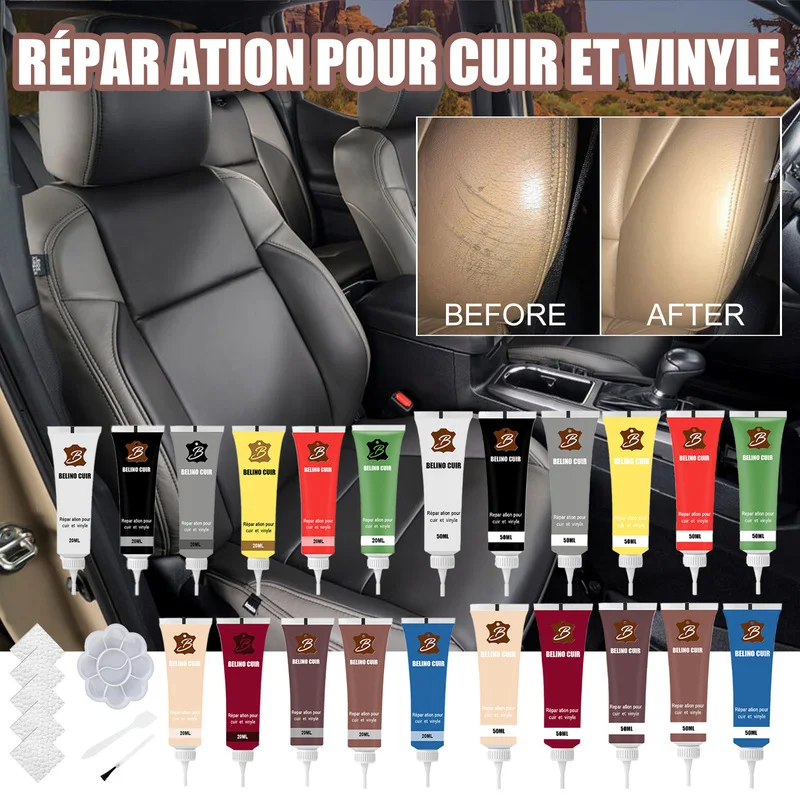 

20ml Leather Repair Glue Home Car Seat Sofa Coat Scratch Crack Leather Repair Multicolor Optional