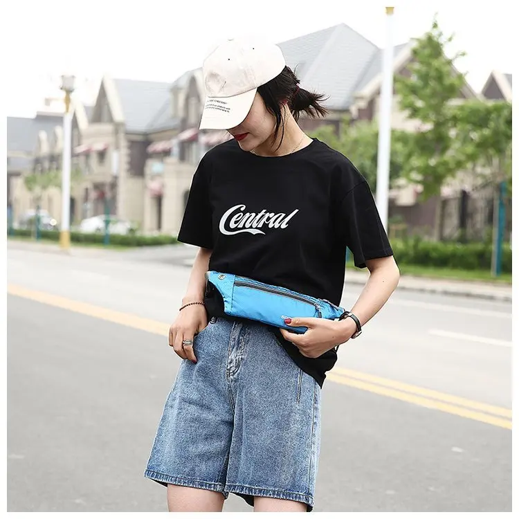 Multifunction Man Waist Bag Nylon Chest Pack for Women Running Belt Sports Bag Moblie Phone Bags Pouch Pocket Travel Chest Bag