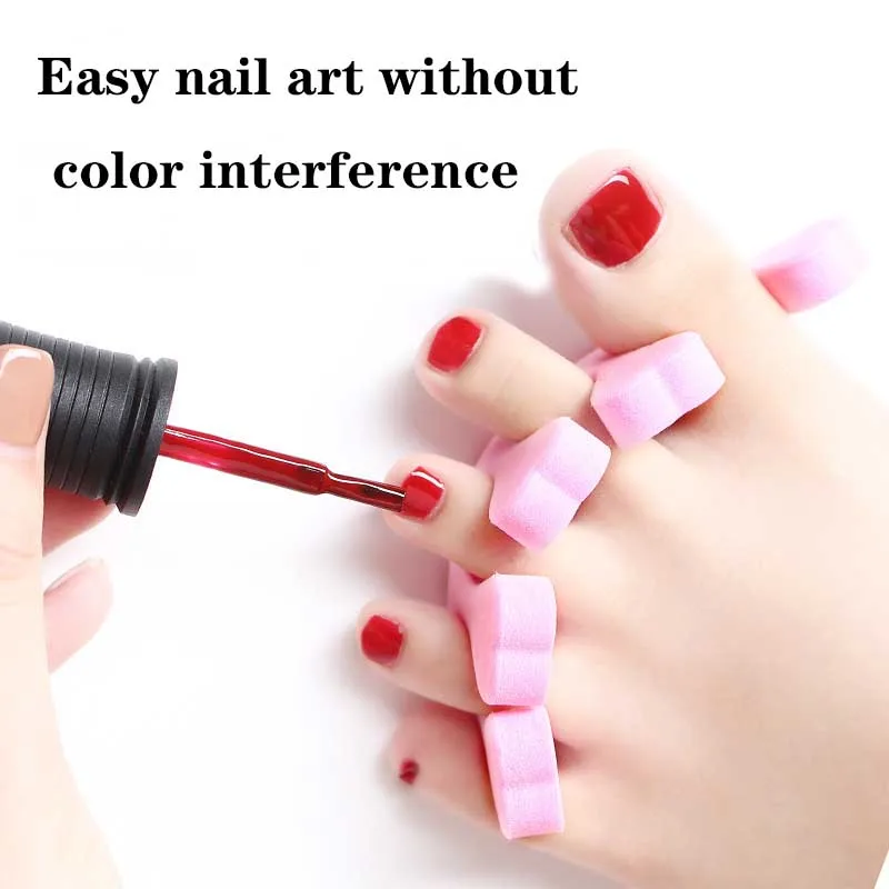 10/20 pcs Nail Toe Separator Finger Separator Sponge Soft UV gel Polishing Manicure Foot Repair Beauty Tool