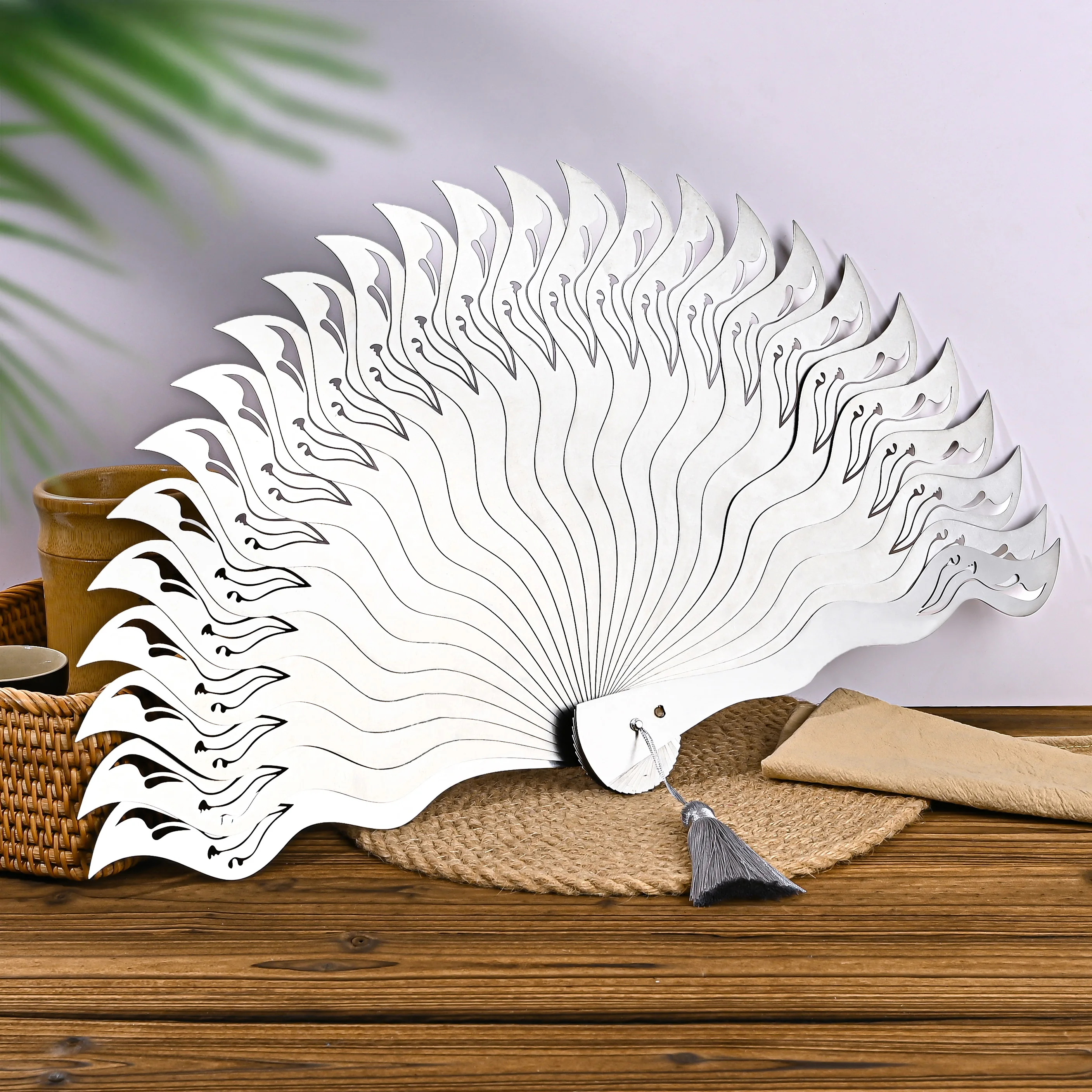 Piececool Puzzle 3D Metálico – Abanico Chino Vintage De Acero Inoxidable, Maqueta Desmontable Sin Pegamento Ni Soldadura, Ideal Para Adultos Y Coleccionistas