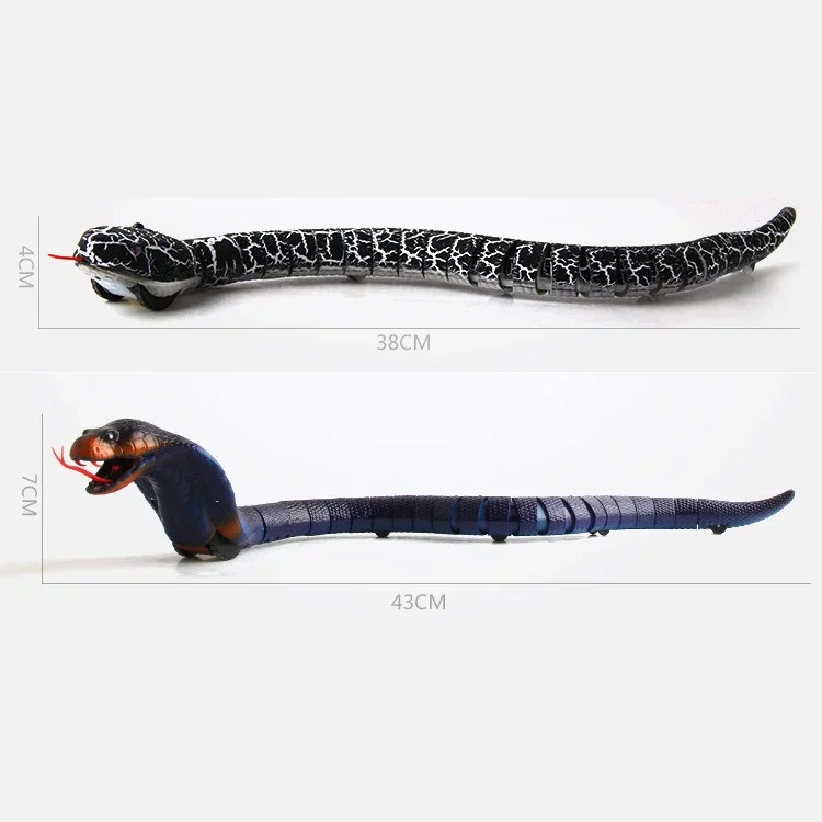 Rc Snake Robots Toys Kids Boys Girls 5 6 7 8 Years Old Gift Remote Control Animals Prank Simulation Electric Cobra