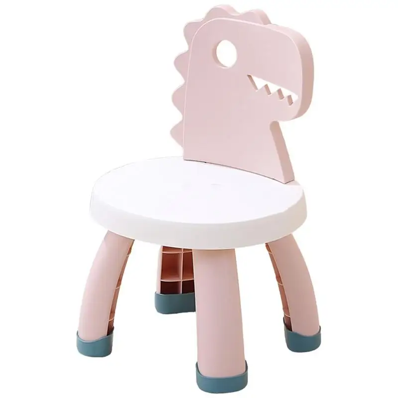 Cartoon Dinosaur Back Chair Building Blocks Chair lovely Puzzle Pieces Stool for Home Children for Kindergarten Children