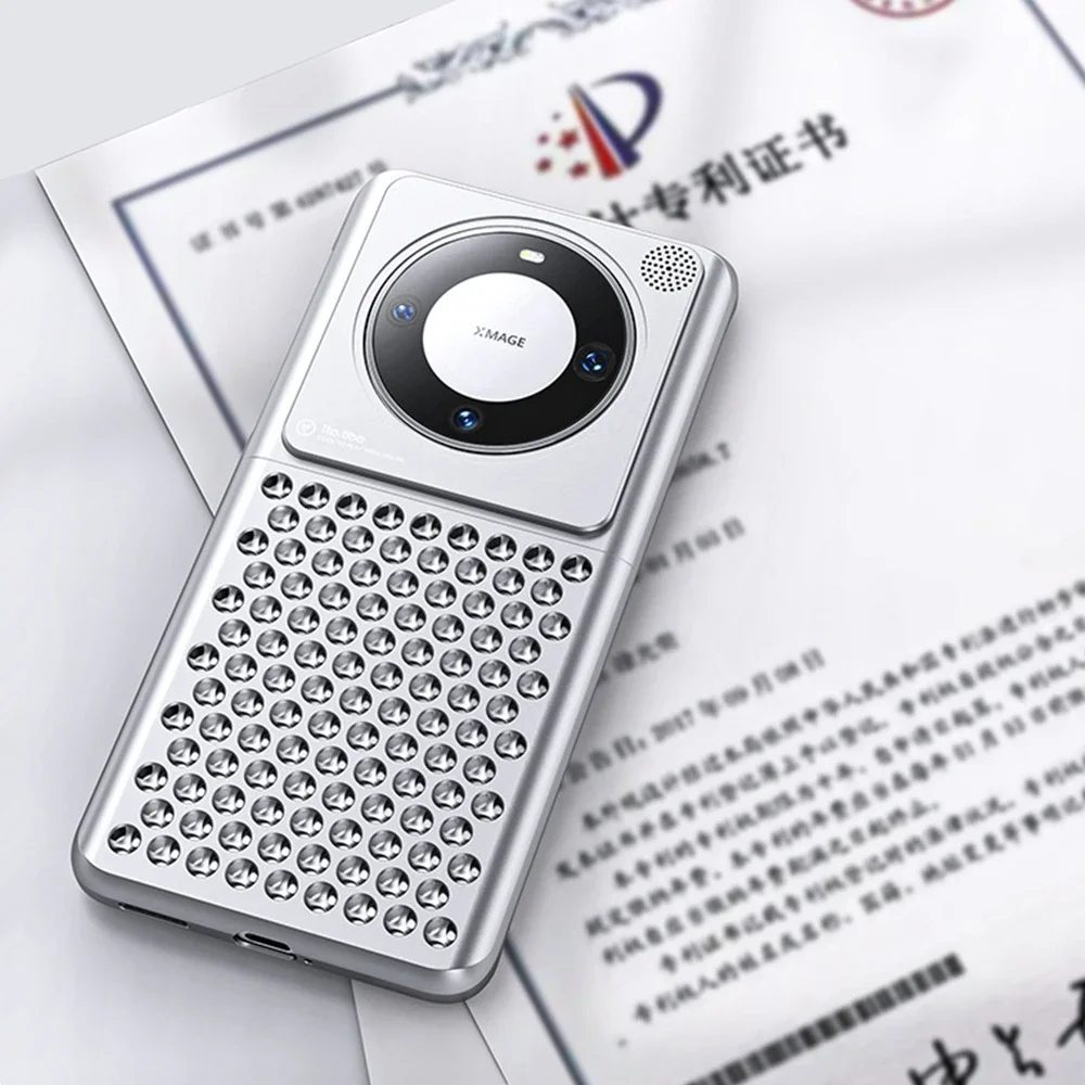 Aromatherapy Aluminum Cooling Phone Cases For Huawei Mate 60 Mate 60 Pro High Quality Metal Heat Dissipation Shockproof Cover