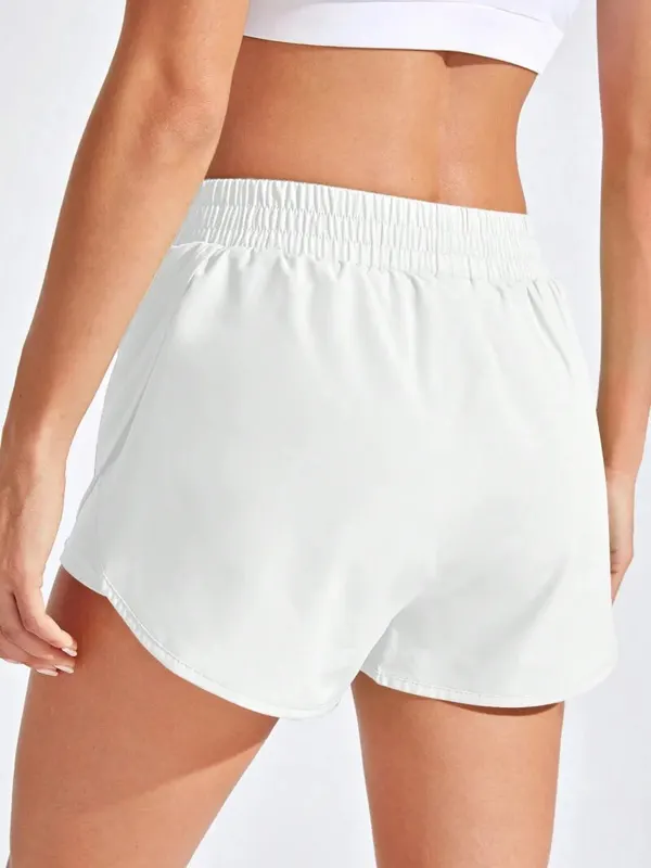 Yoga Shorts Women Fitness Elastic Running Workout Short Leggings For Ladies...