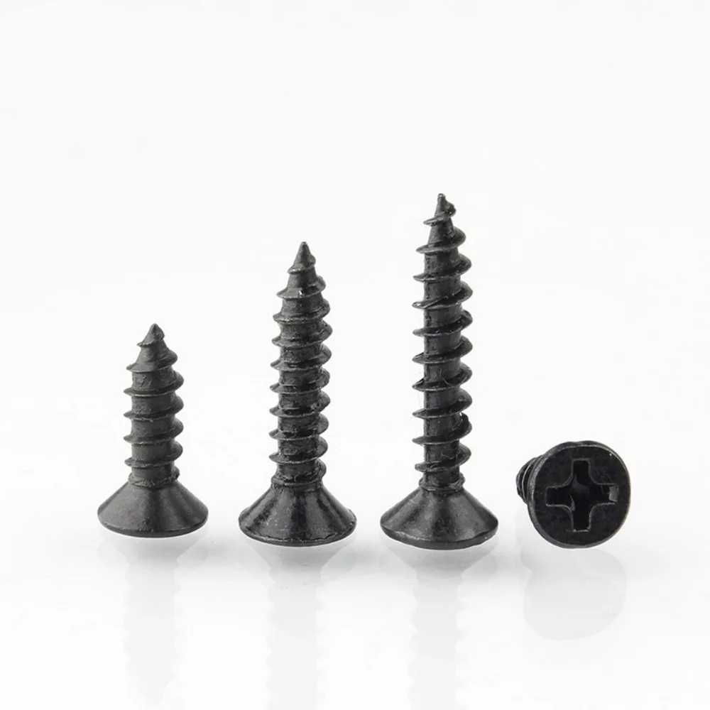 Description Picture 3 of itemHigh strength drywall nail self tapping screw, black cross flat head screw, woodworking gypsum board self tapping screw