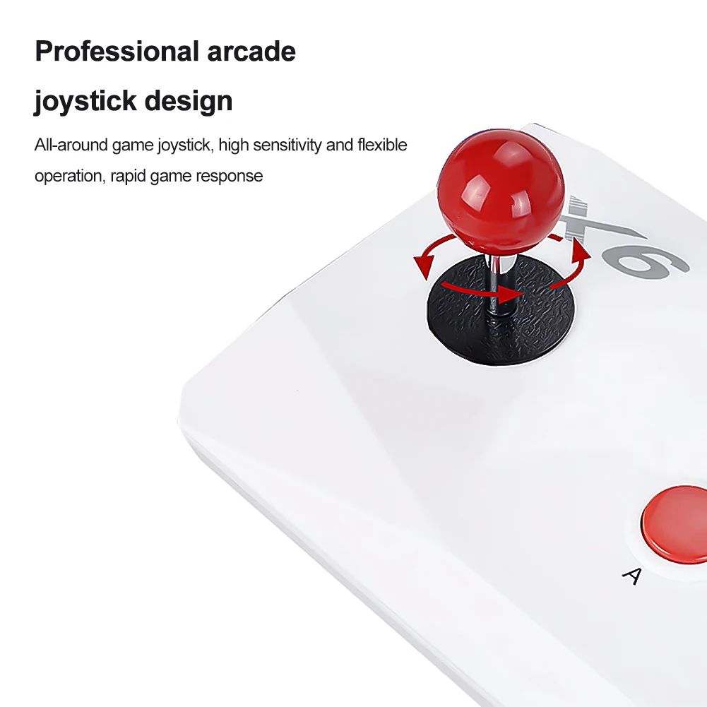 M8-X6 Arcade Video Game Console with Arcade Joystick Built-in 20000+ Games 32/64/128G for MAME/Sega/PS1/Atari