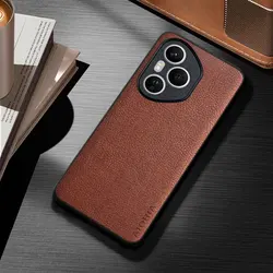 Elegant Business Style PU Leather Case for Honor - Durable Fashion Cover (Brown)