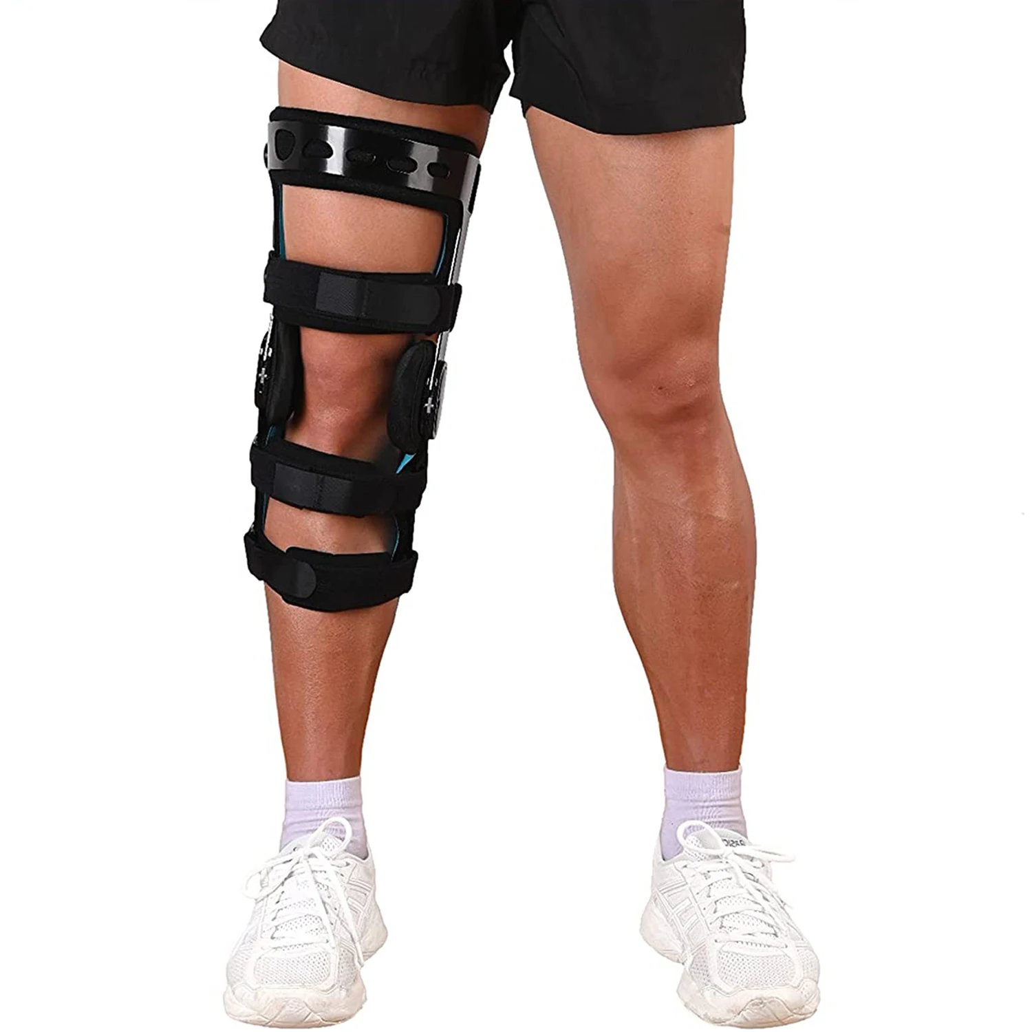 KOMZER Hinged ROM Knee Brace, Post-Op Recovery Stabilization, ACL