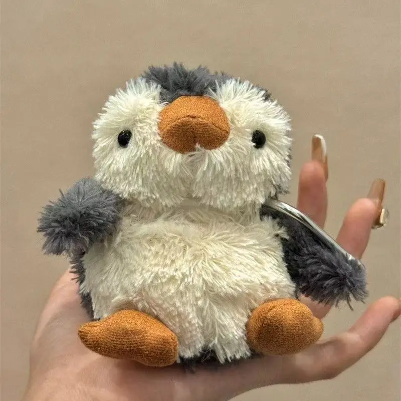Drahtlose Bluetooth Kopfhörer Schutzhülle Staubdicht Plüsch Pinguin Kopfhörer Abdeckung Cartoon für AirPods 1 2 3 Pro AirPods Pro 2