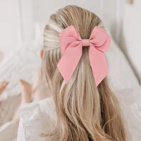 3.15inches Solid Color Hair Ribbon Hair Band for Girls Toddler Cheer Up Bows Head Rope Kids Headwear Ponytail Hair Accessories 4