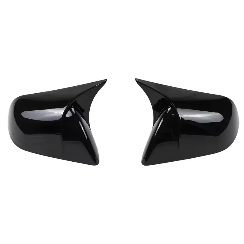 Exterior Rearview Side Mirror Housing Shell Cap Carbon Fiber Pattern Gloss Black Side Door Mirror Cover for Tesla Model Y 3 rearview mirror cover carbon fiber mirror cover